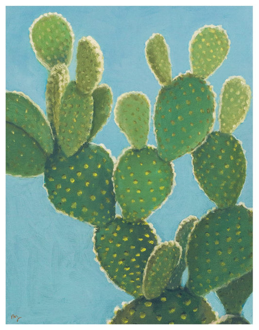 Backlit Cactus and Blue Sky - Marissa Joyner Studio
