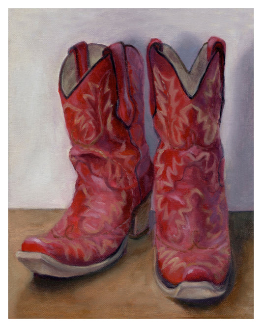 Red Cowboy Boots - Marissa Joyner Studio