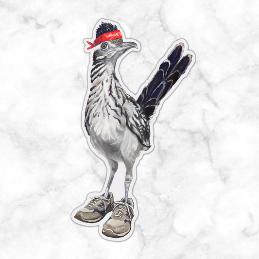 Willie Roadrunner Sticker and Willie Nelson Fan Art Sticker marissa joyner studio