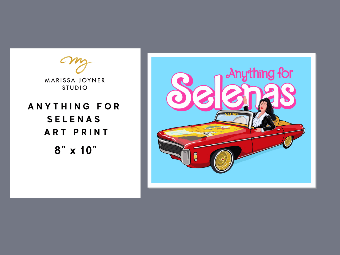 Anything for Selenas Art Print , Selena Movie Fan Art, Gift for Selena Fan - Marissa Joyner Studio