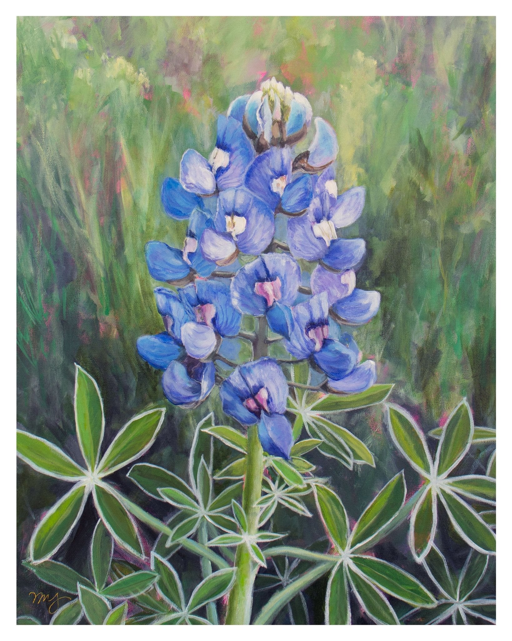 Bluebonnet Painting Art Print - Marissa Joyner Studio