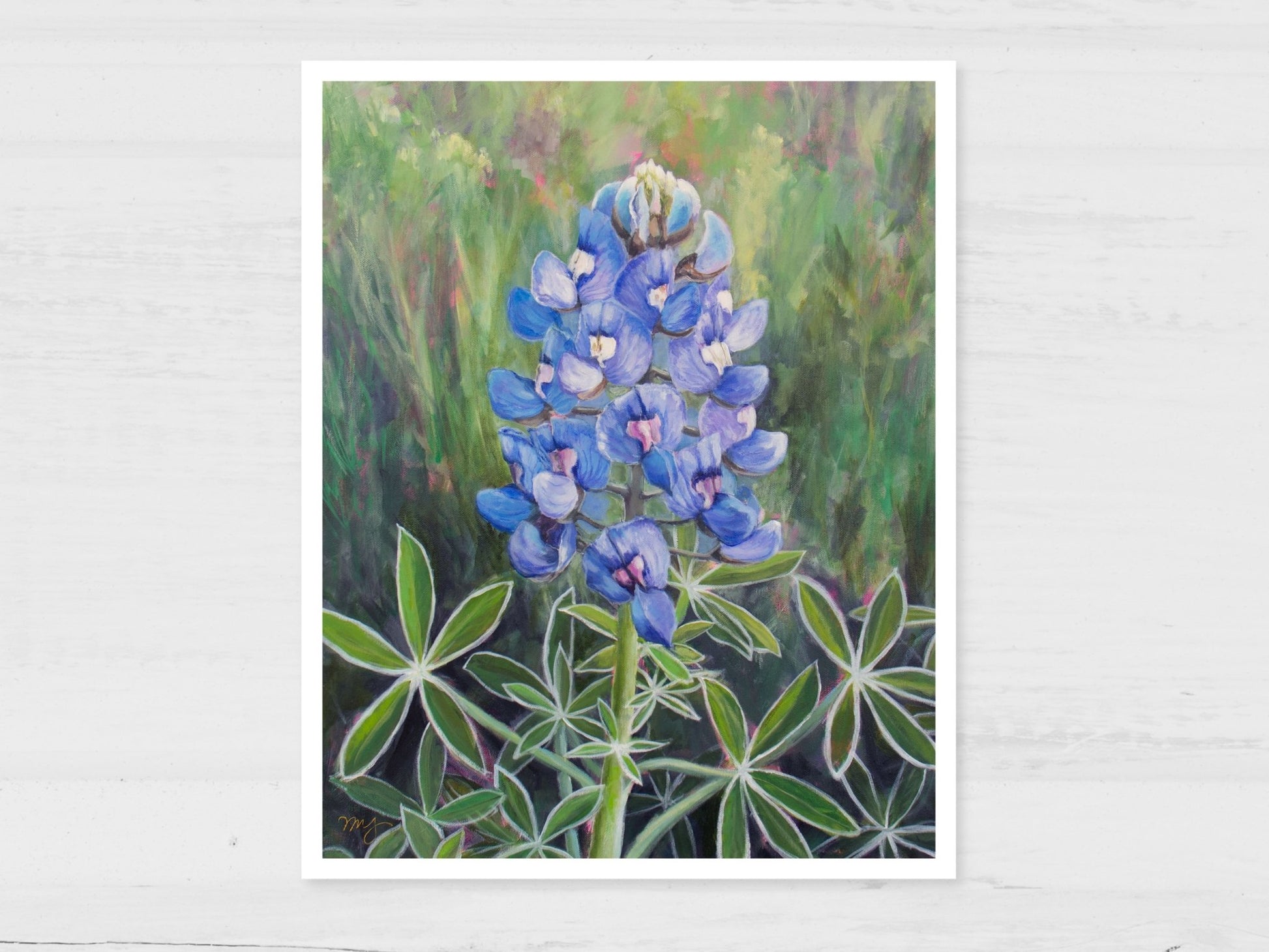 Bluebonnet Painting Art Print - Marissa Joyner Studio