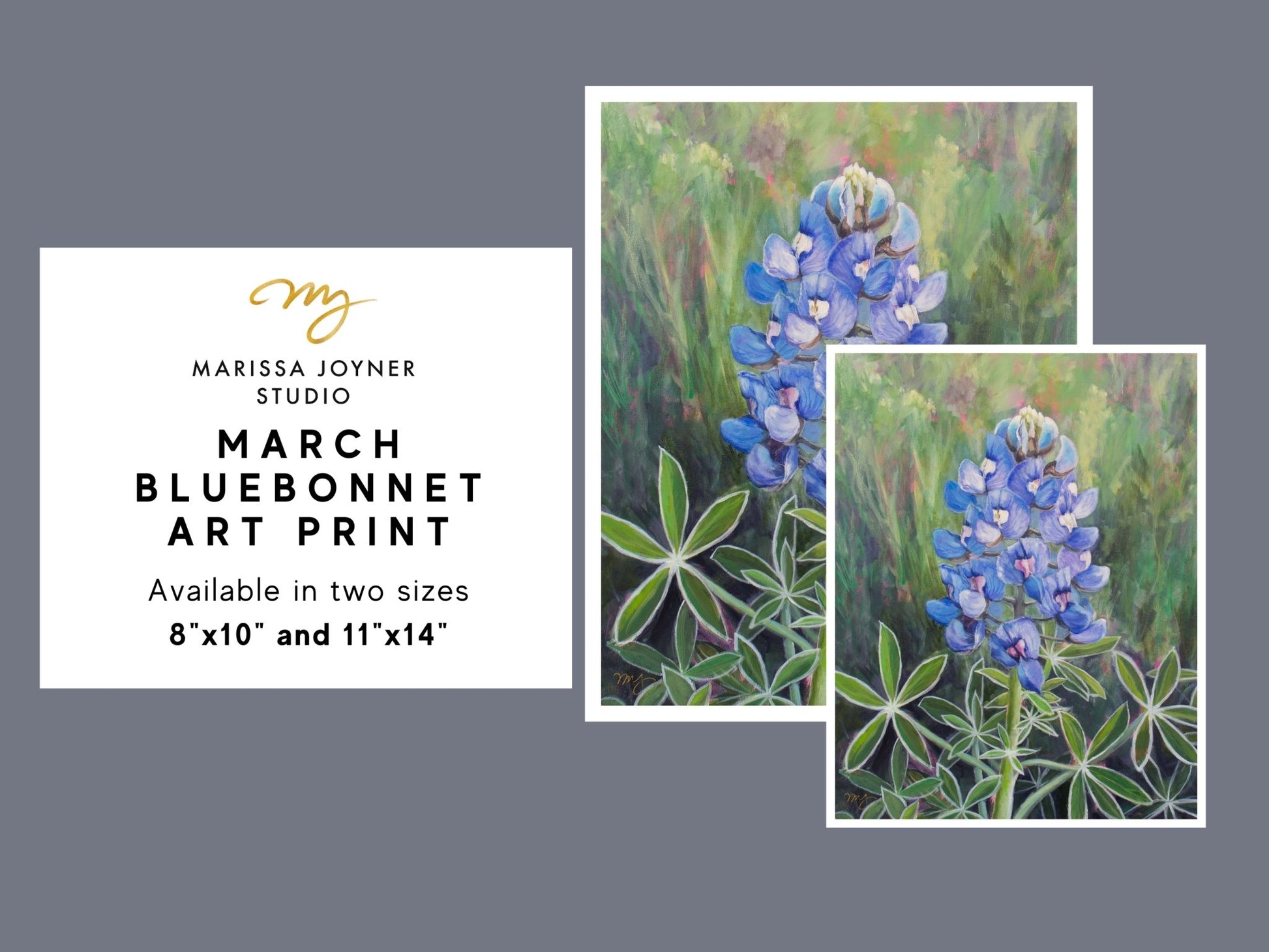 Bluebonnet Painting Art Print - Marissa Joyner Studio