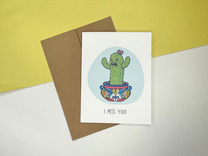 I Miss You Cactus Card - Marissa Joyner Studio