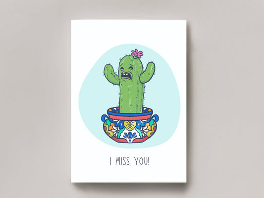 I Miss You Cactus Card - Marissa Joyner Studio