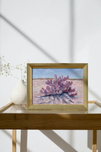 Purple Cactus Landscape Art Print - Marissa Joyner Studio