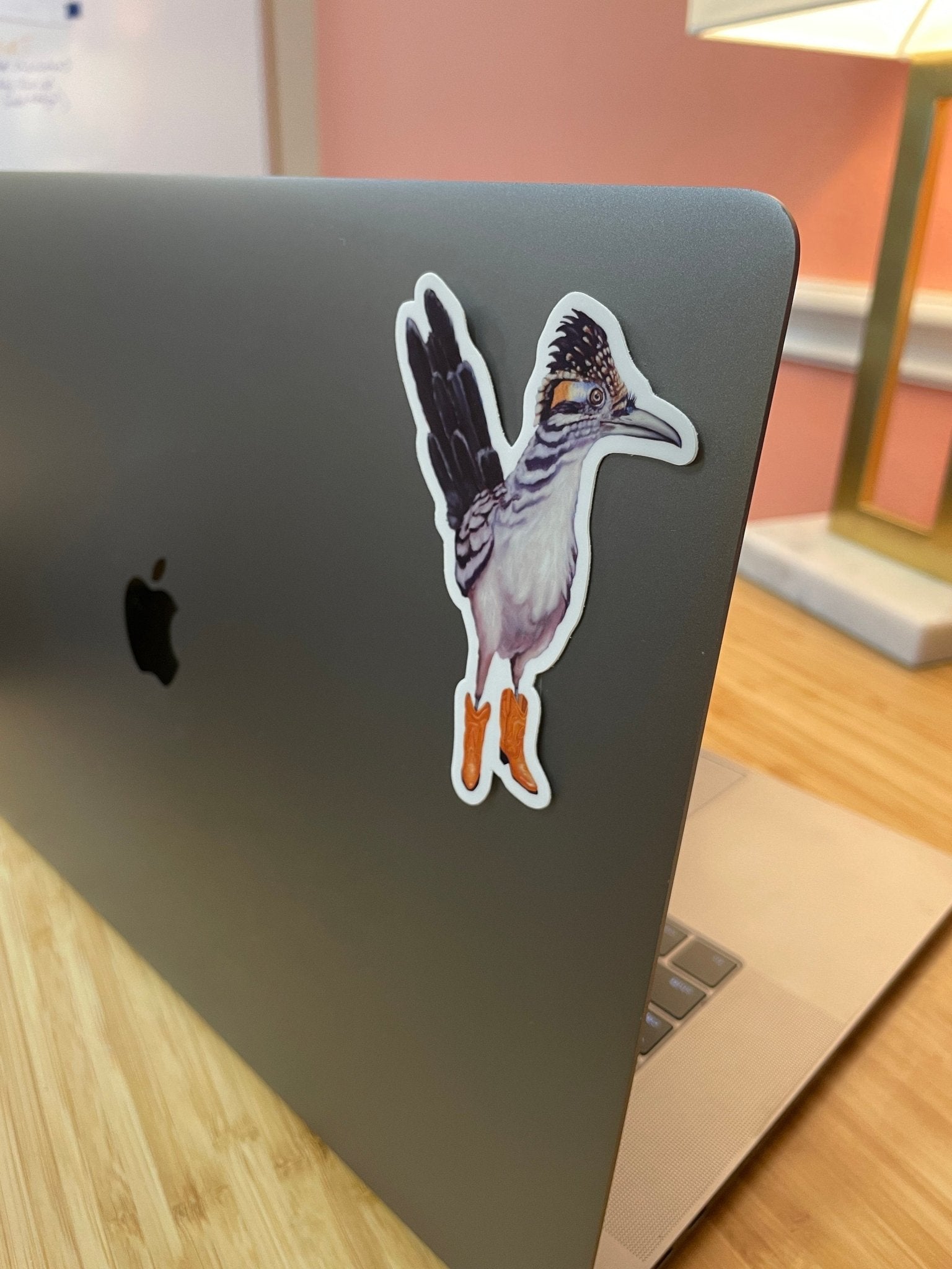 Texas Roadrunner Sticker | Roadrunner Bird wearing Boots Vinyl Sticker - Marissa Joyner Studio