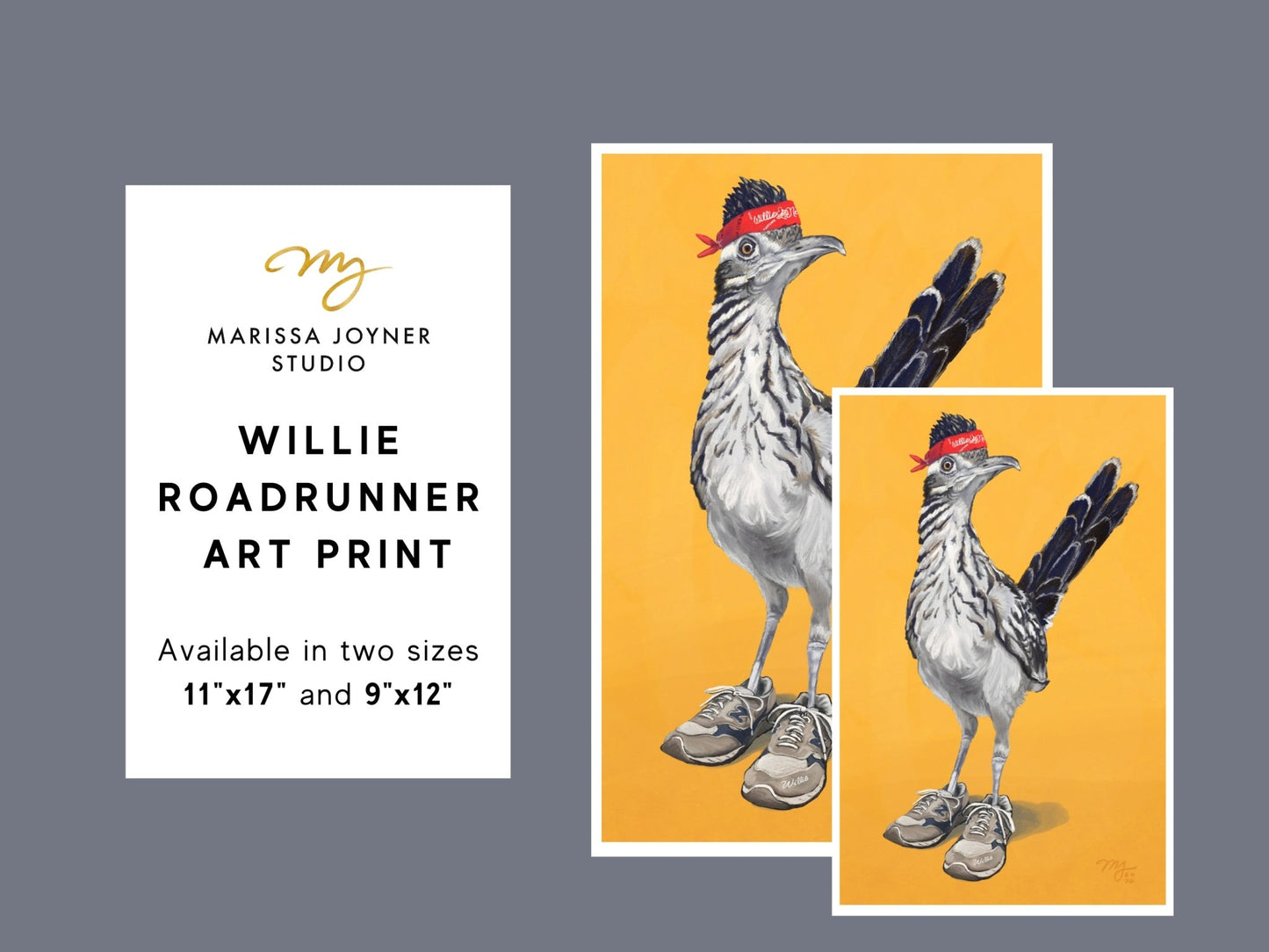 Willie Roadrunner Art Print - Marissa Joyner Studio