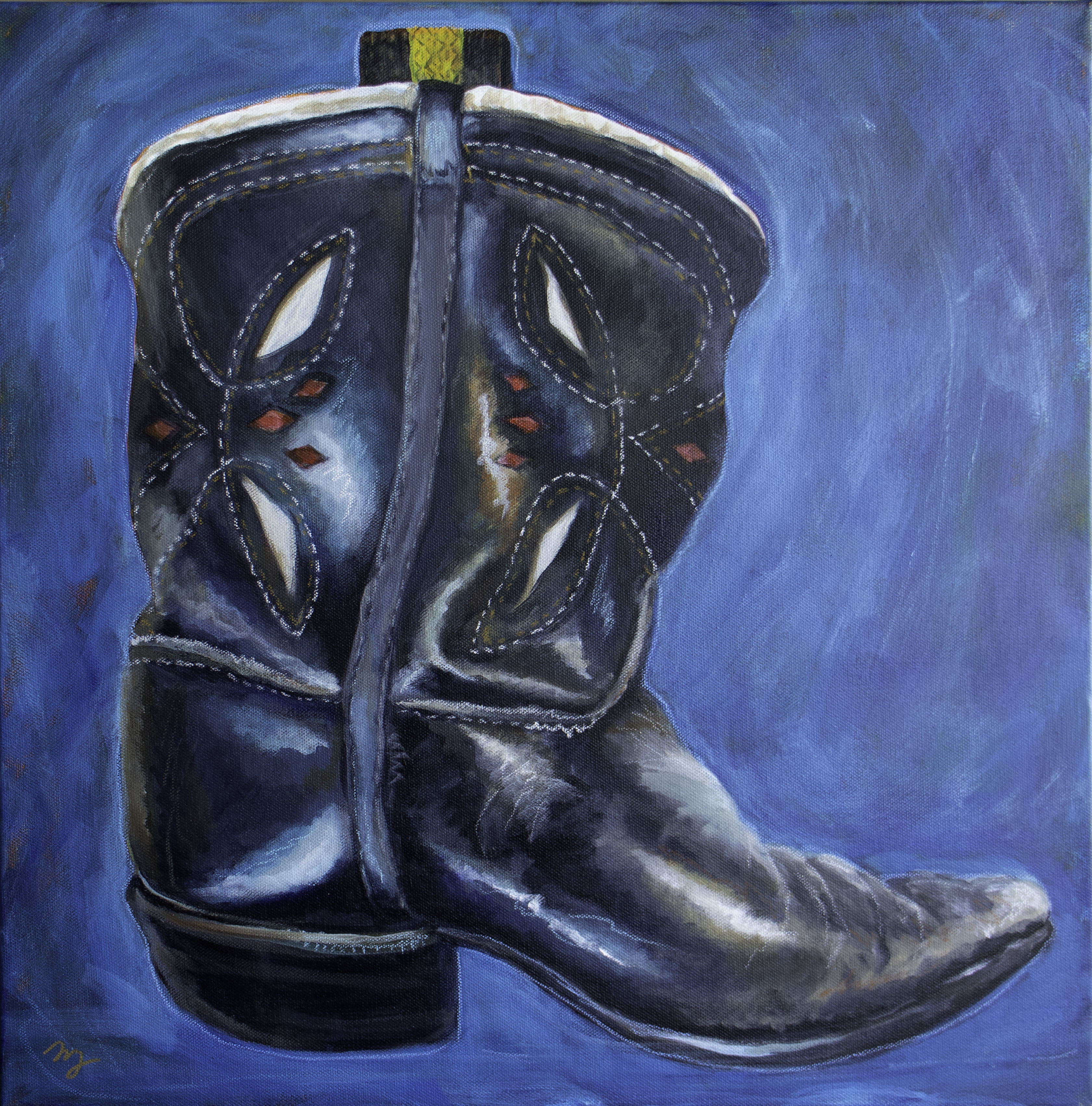 Little Black Boots Painting