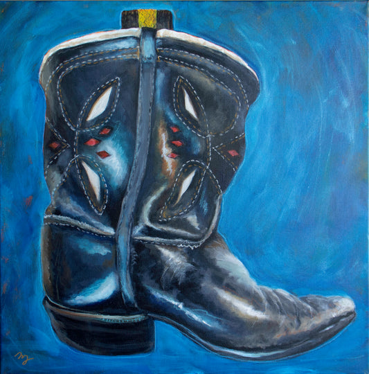 Little Black Boots Painting