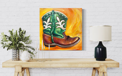 Little Green Boots Painting - Marissa Joyner Studio