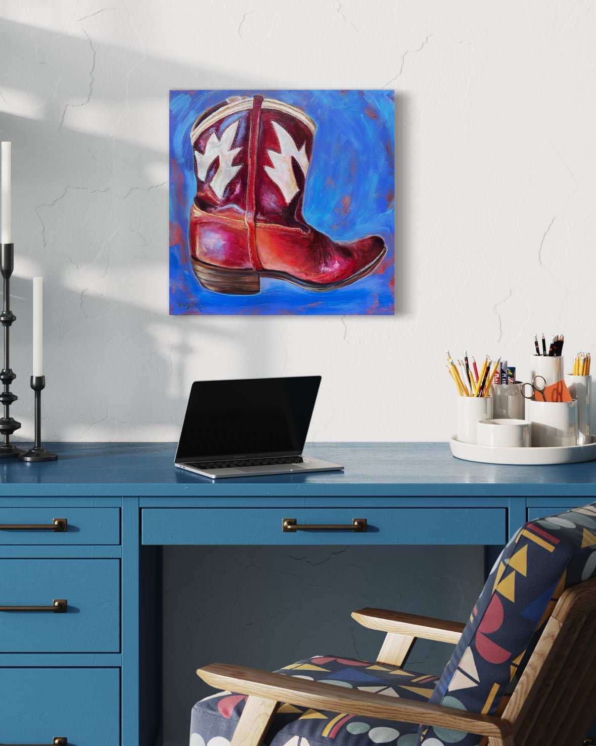 Little Red Boots Painting - Marissa Joyner Studio