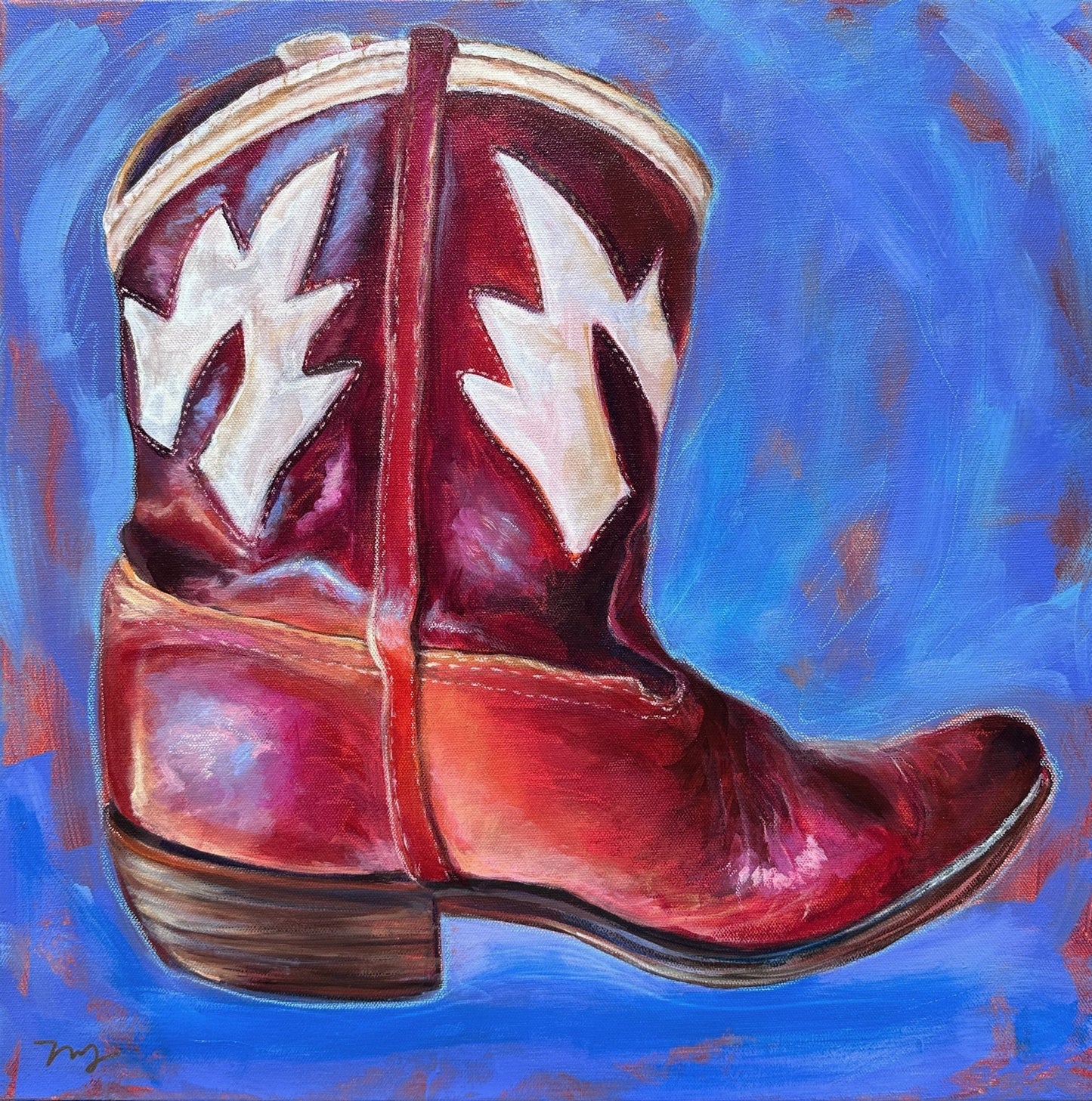 Little Red Boots Painting - Marissa Joyner Studio