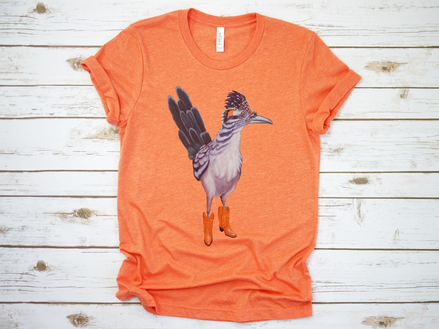 Texas Roadrunner in Boots T-shirt
