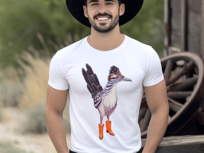 Texas Roadrunner in Boots T-shirt - Marissa Joyner Studio