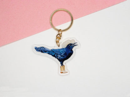 Grackle Cowboy Boots Keychain - Marissa Joyner Studio