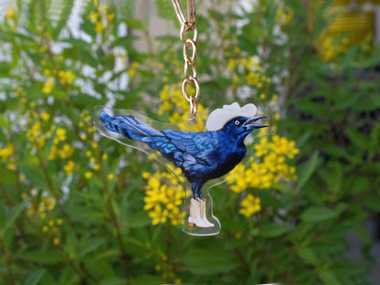 Grackle Cowboy Boots Keychain - Marissa Joyner Studio