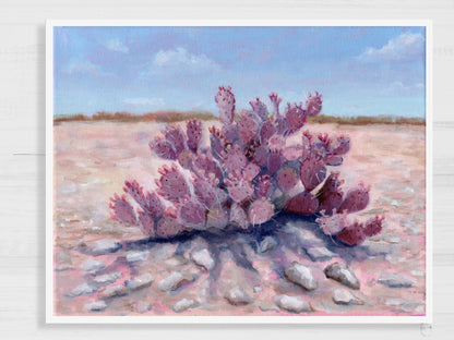 Purple Cactus Landscape Art Print - Marissa Joyner Studio