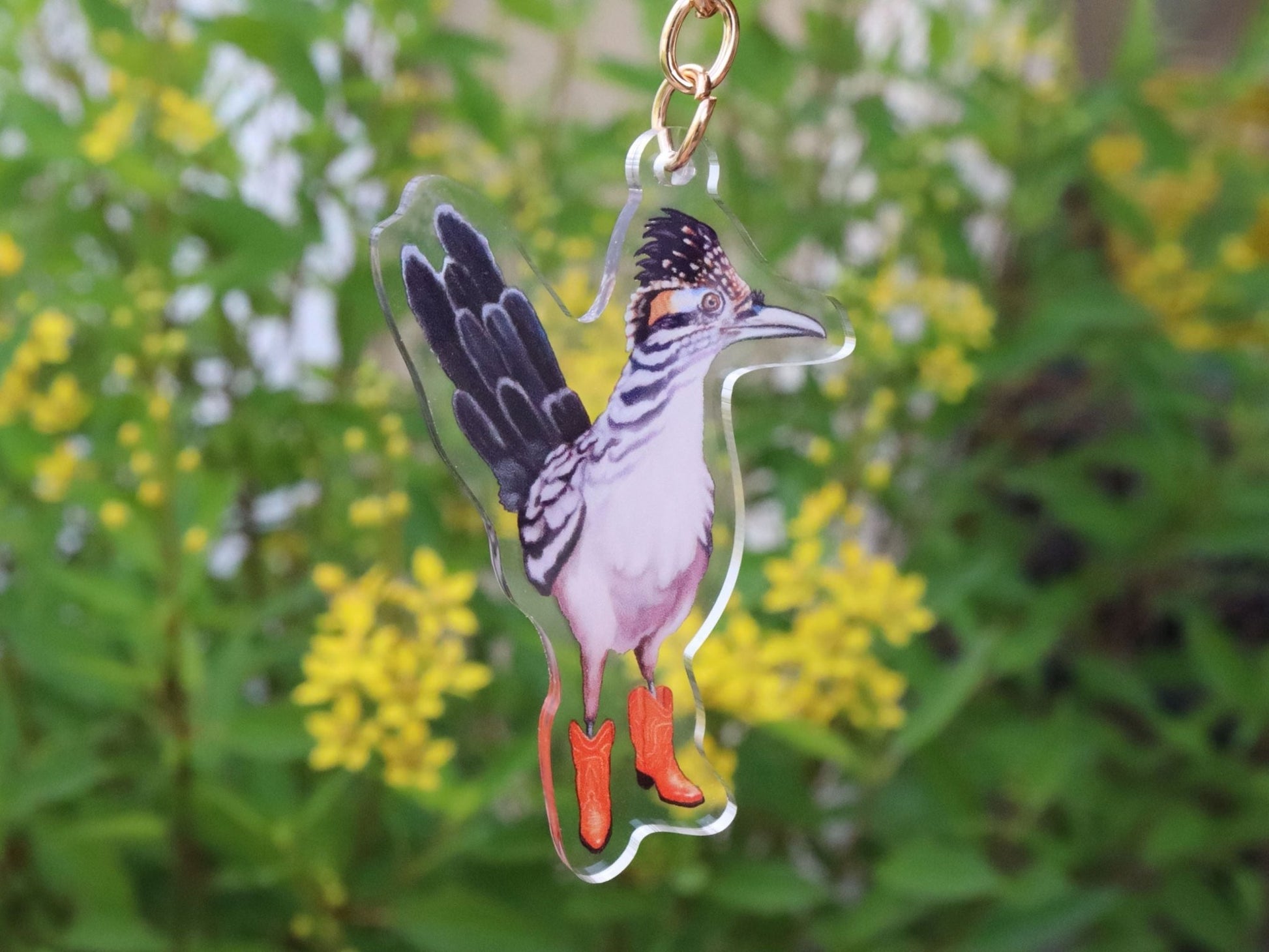 Roadrunner in Cowboy Boots Keychain - Marissa Joyner Studio