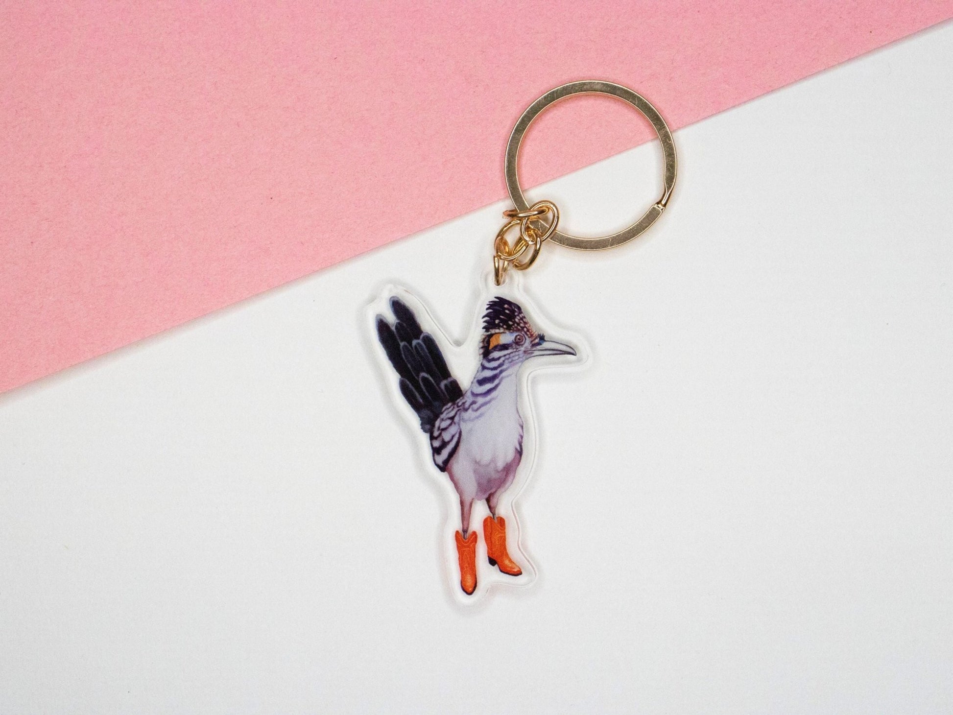 Roadrunner in Cowboy Boots Keychain - Marissa Joyner Studio