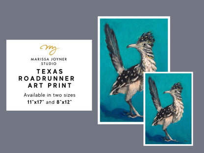 Texas Roadrunner Art Print - Marissa Joyner Studio