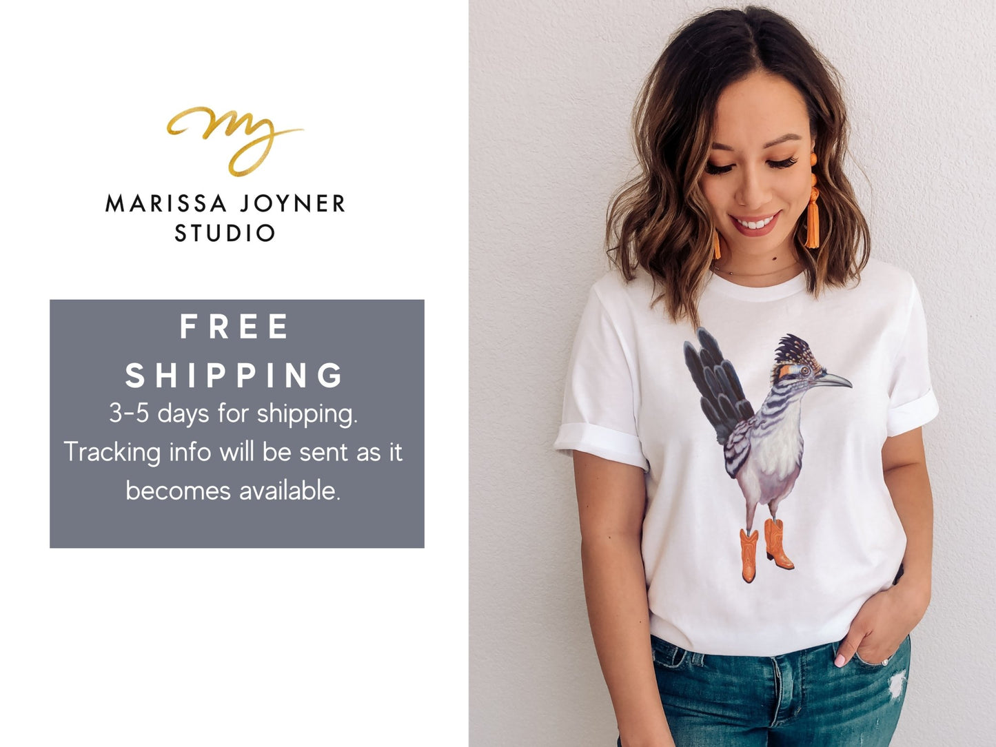 Texas Roadrunner Shirt - Marissa Joyner Studio