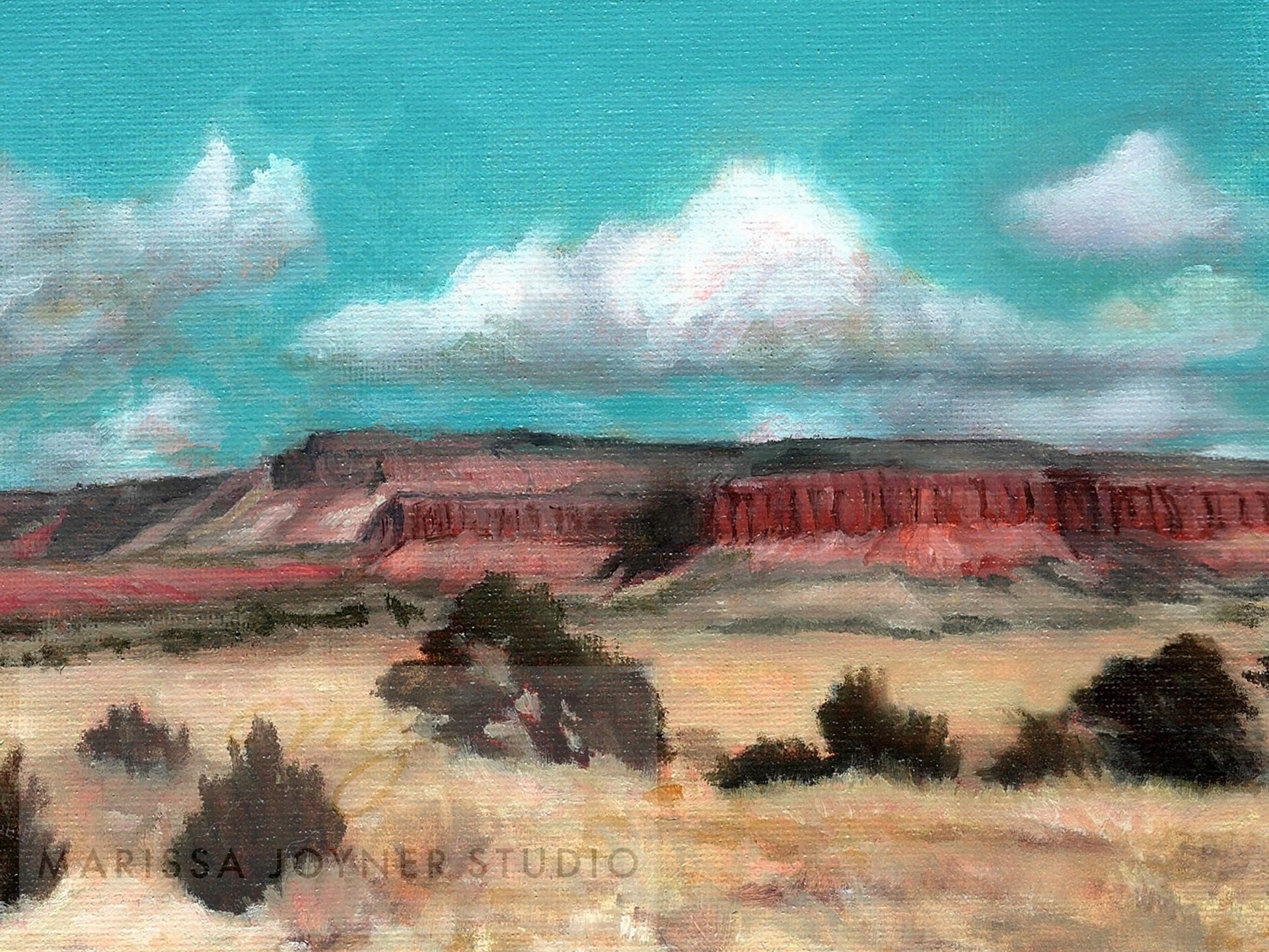 Thoreau New Mexico Landscape Art Print - Marissa Joyner Studio